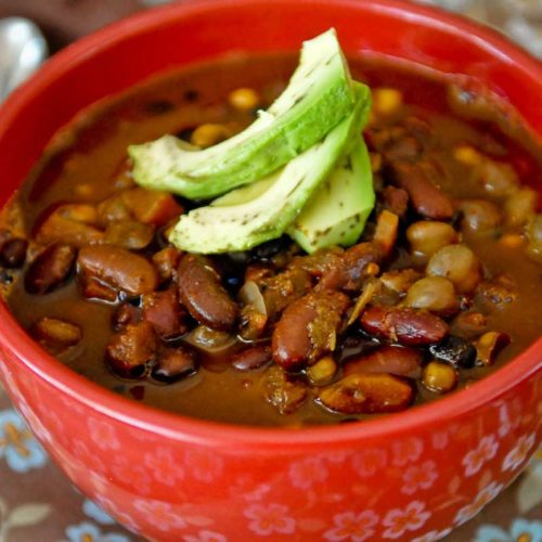 Slow Cooker Vegan Chili - Clean Green Simple