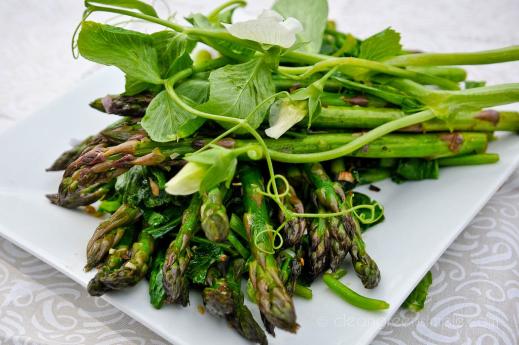 Asparagus, Green Garlic & Pea Tendrils
