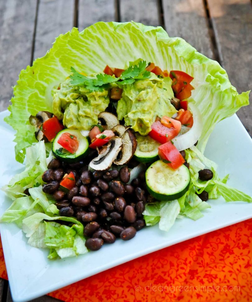 Simple Vegan Taco Salad - Clean Green Simple