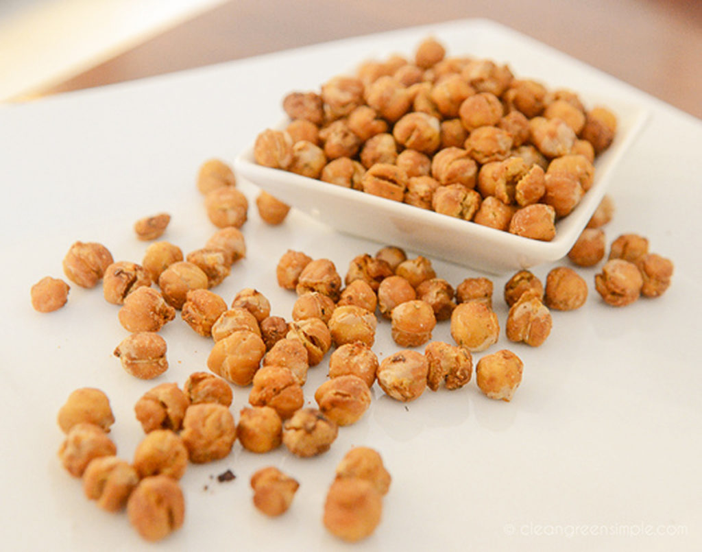 Dry-roasted chickpeas