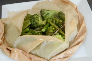 steam vegetables in parchment paper