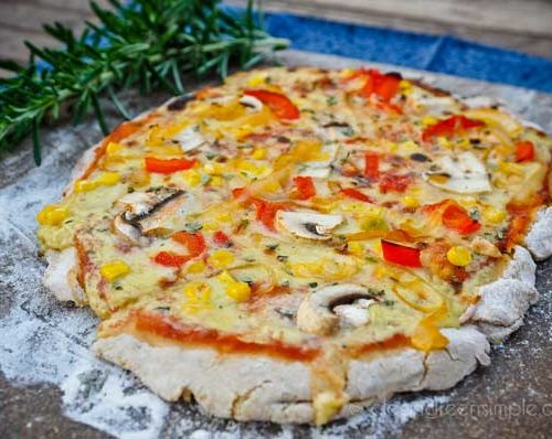 Gluten-Free Pizza Crust {Dairy-Free & Vegan} - Mama Knows Gluten Free