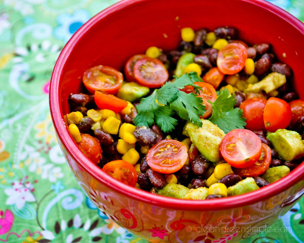 Black bean and corn salad.