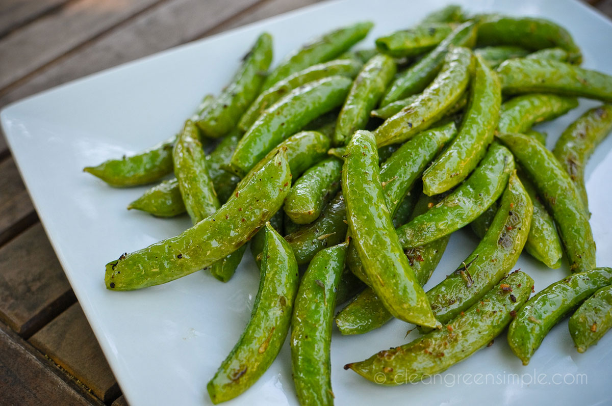 Roasted Sugar Snap Peas Recipe Clean Green Simple