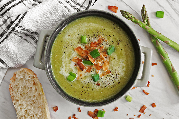vegan cream of asparagus soup