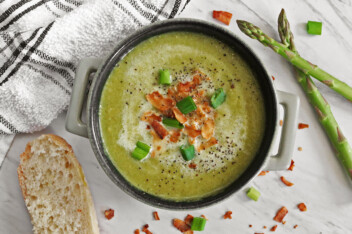 vegan cream of asparagus soup