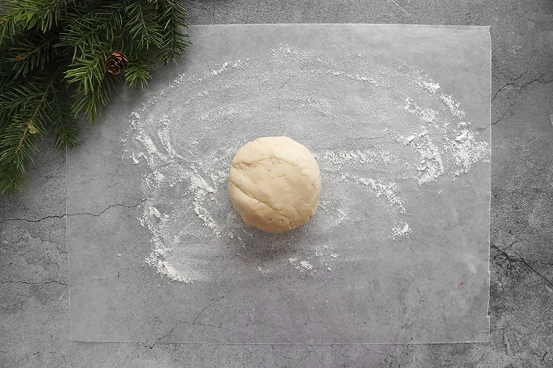 Vegan Sugar Cookie dough on wax paper