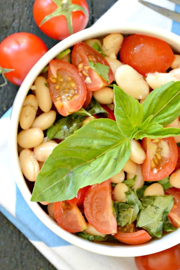 White Bean Salad with Cherry Tomatoes