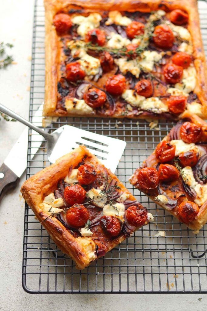 Goat’s Cheese Tart with Cherry Tomatoes