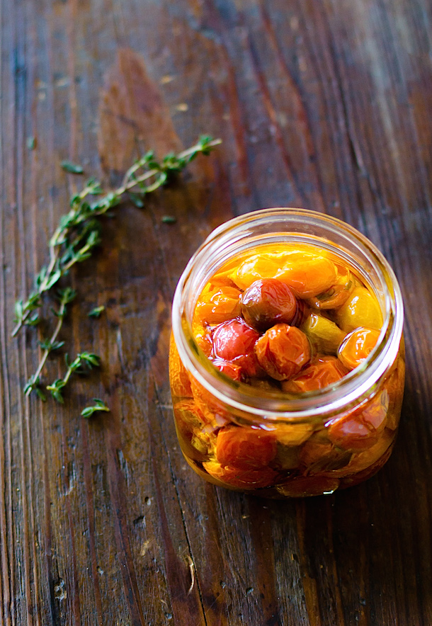 Slow Roasted Cherry Tomatoes Preserved in Olive Oil