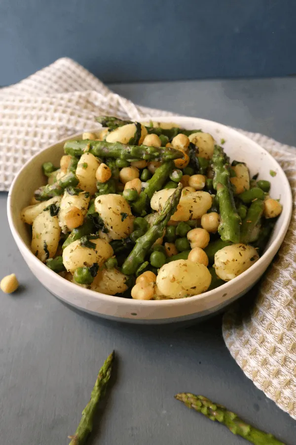 Italian Asparagus Spinach Gnocchi