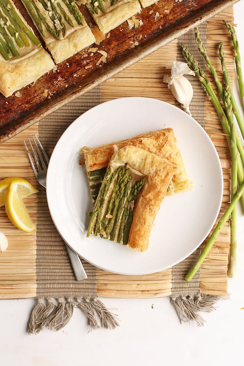 Vegan Cashew Cheese and Asparagus Tart