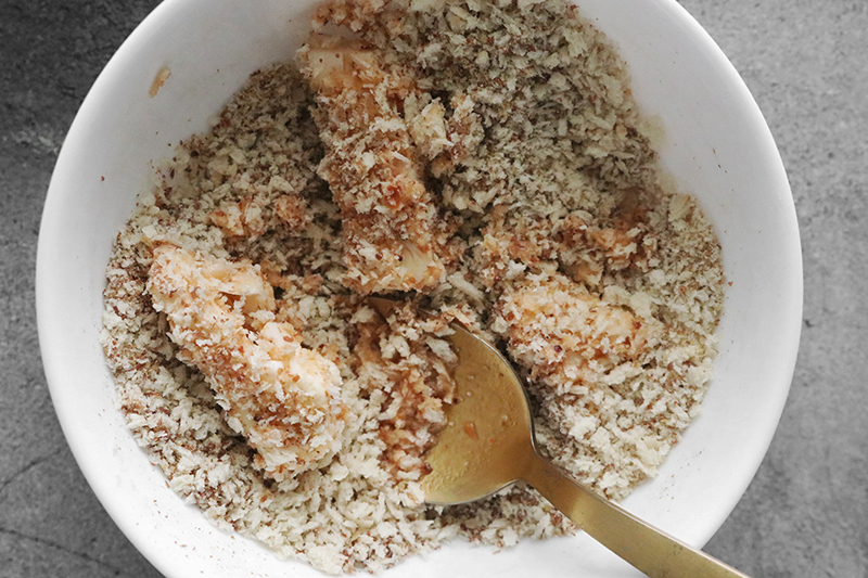 cauliflower in panko breadcrumbs