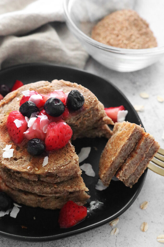 Low Carb Vegan Flaxseed Pancakes