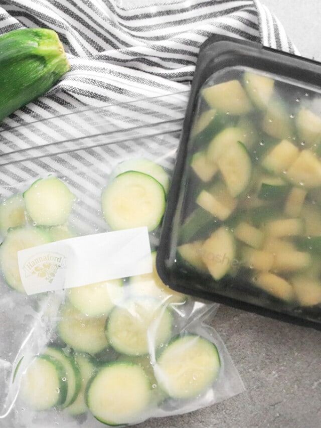 How to Freeze Zucchini Story