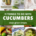 Things to Do With Cucumbers