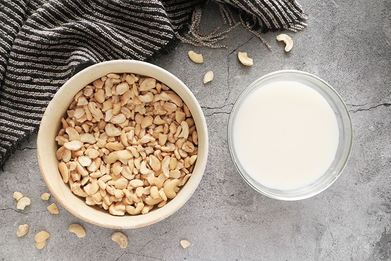 cashews and non-dairy milk