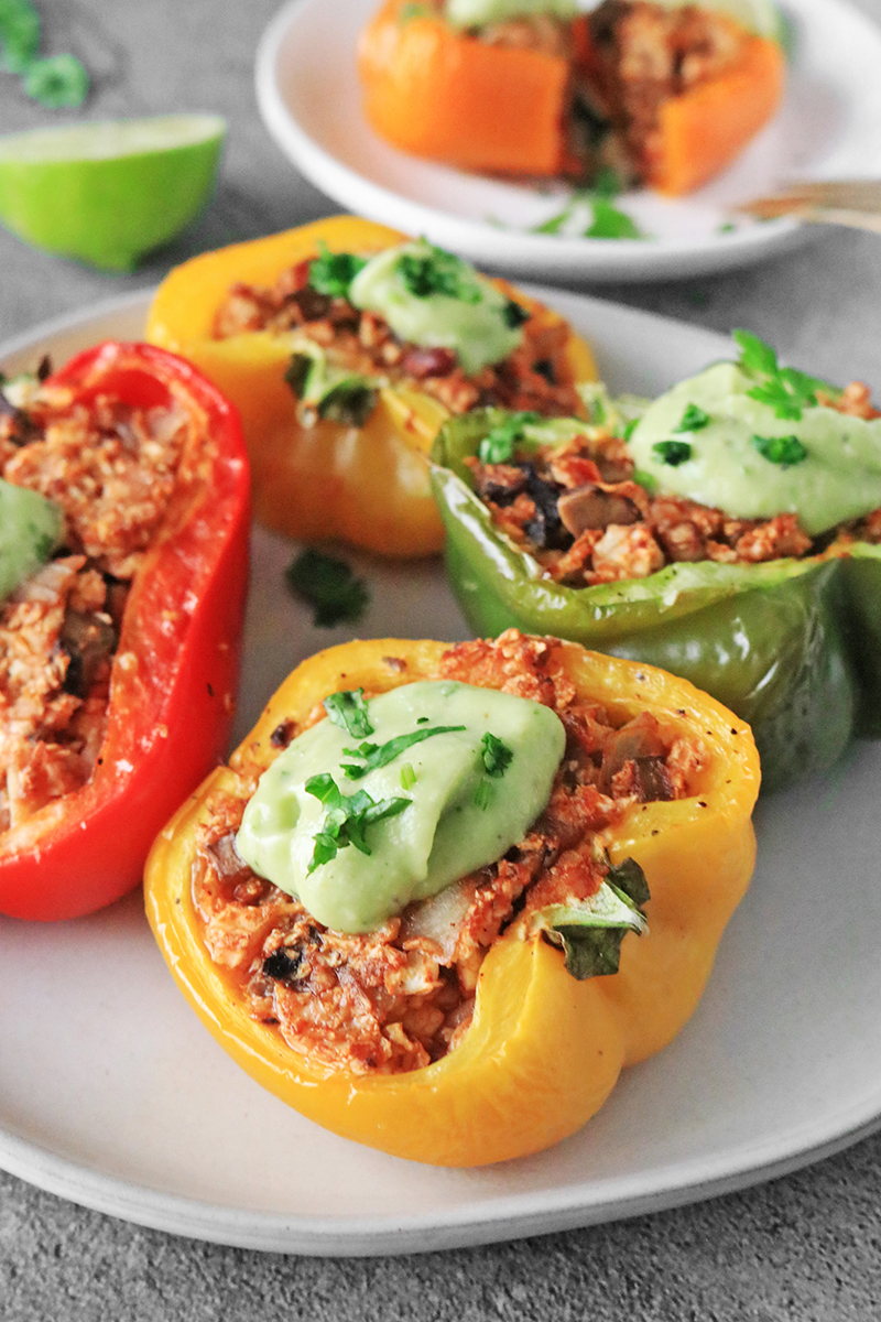 Cauliflower Rice Stuffed Peppers