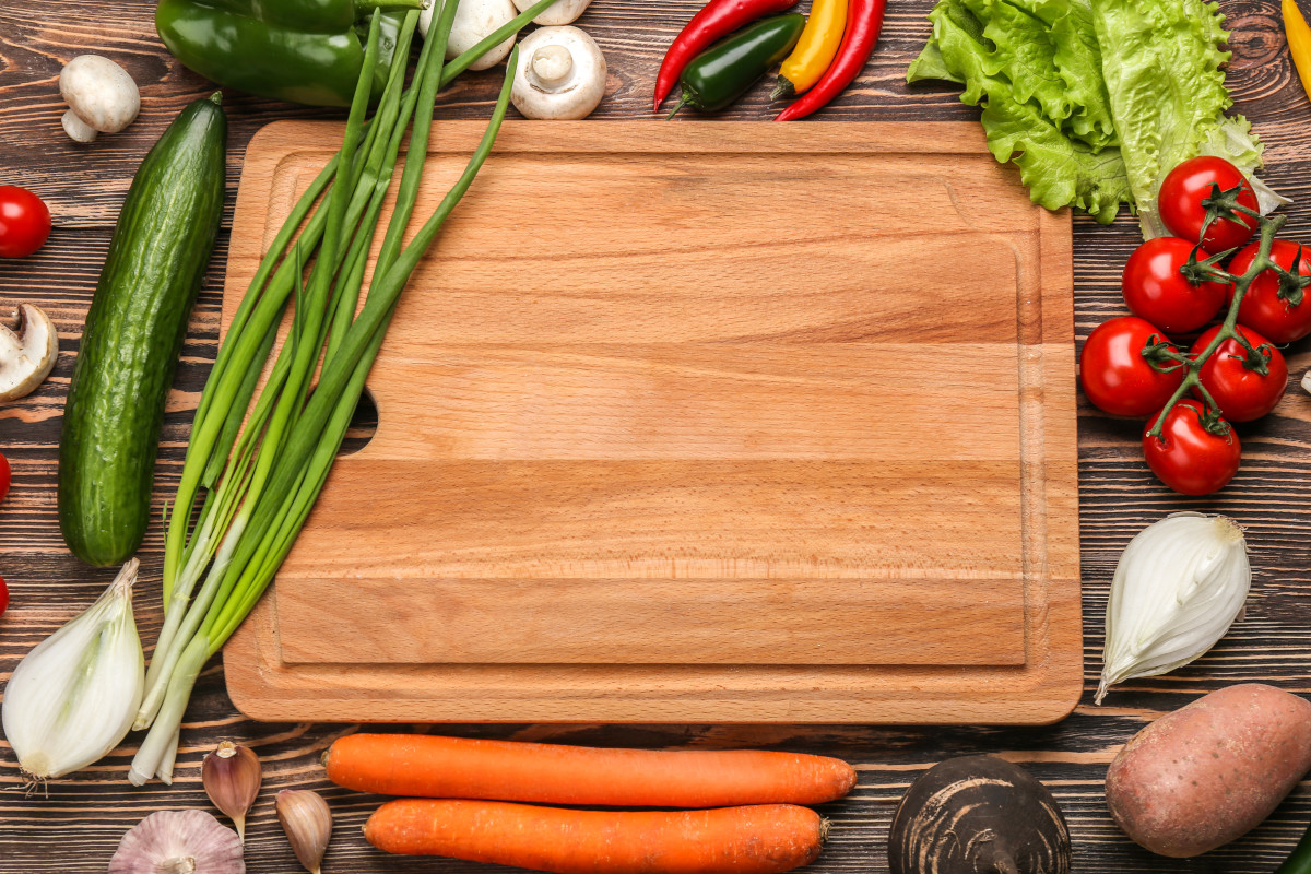 Large Bamboo Cutting Board - Indigo True