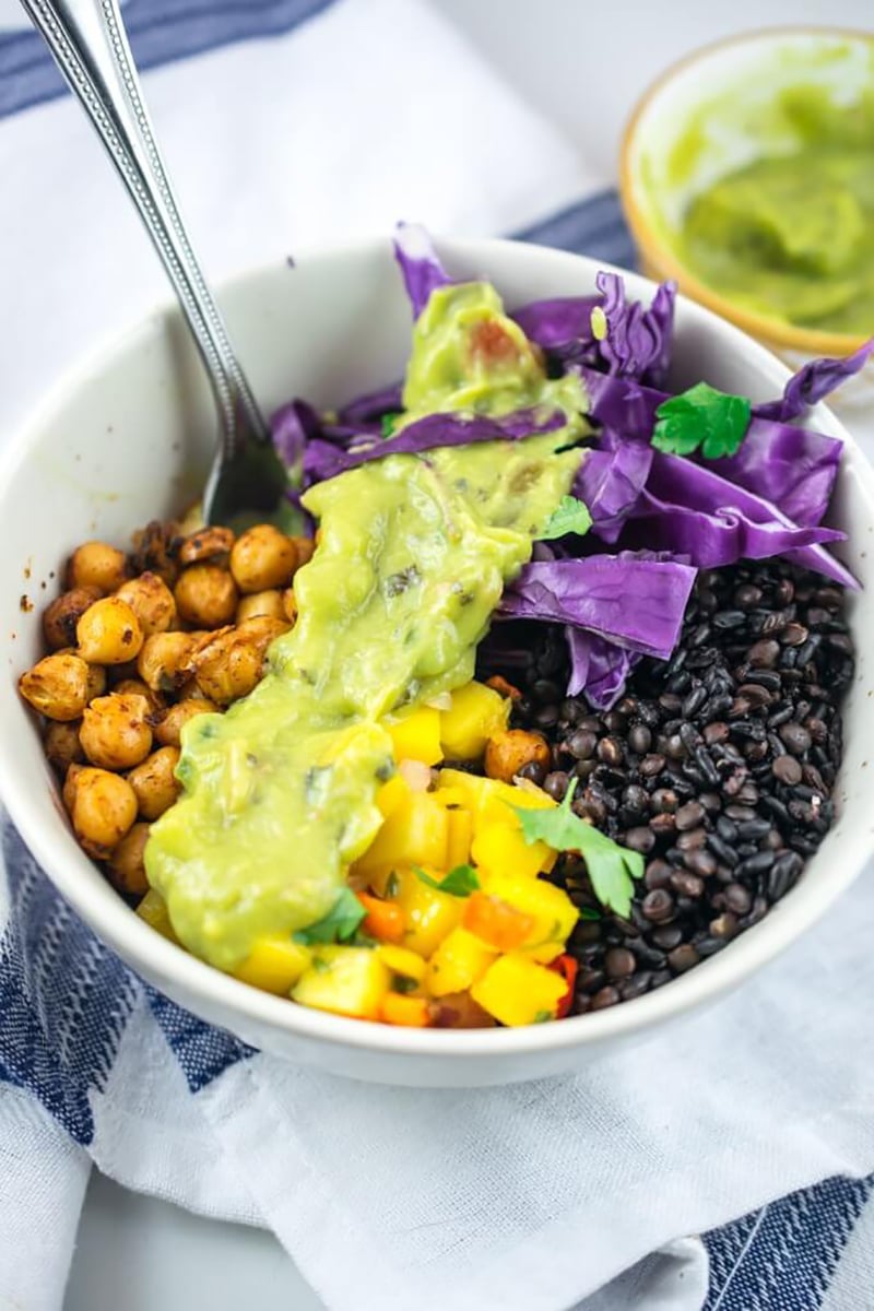 Chickpea Breakfast Burrito Bowls