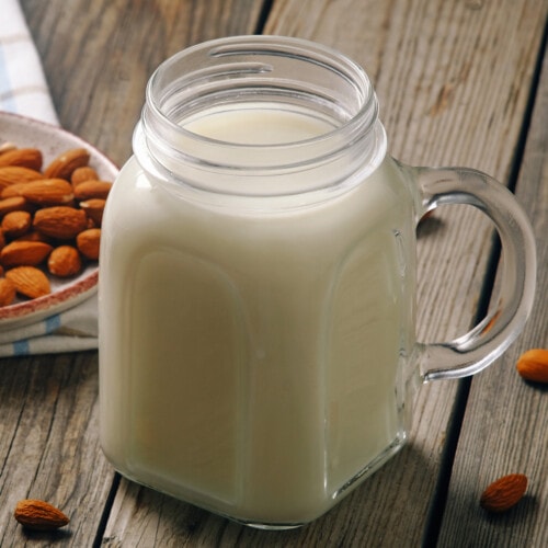 Almond Milk in Jar