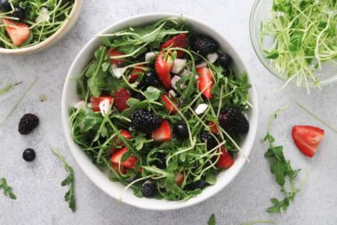 Berry Salad with Microgreens