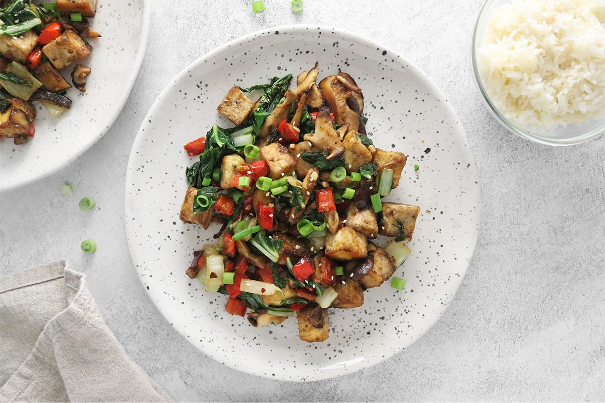 Bok Choy Tofu Stir Fry Clean Green Simple