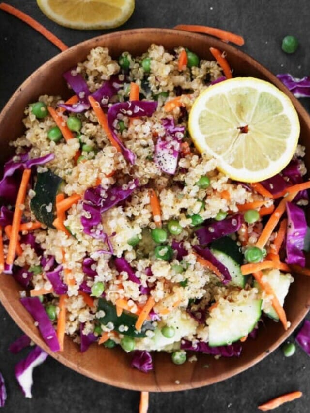 Vegan Quinoa Salad with Lemon Vinaigrette Story
