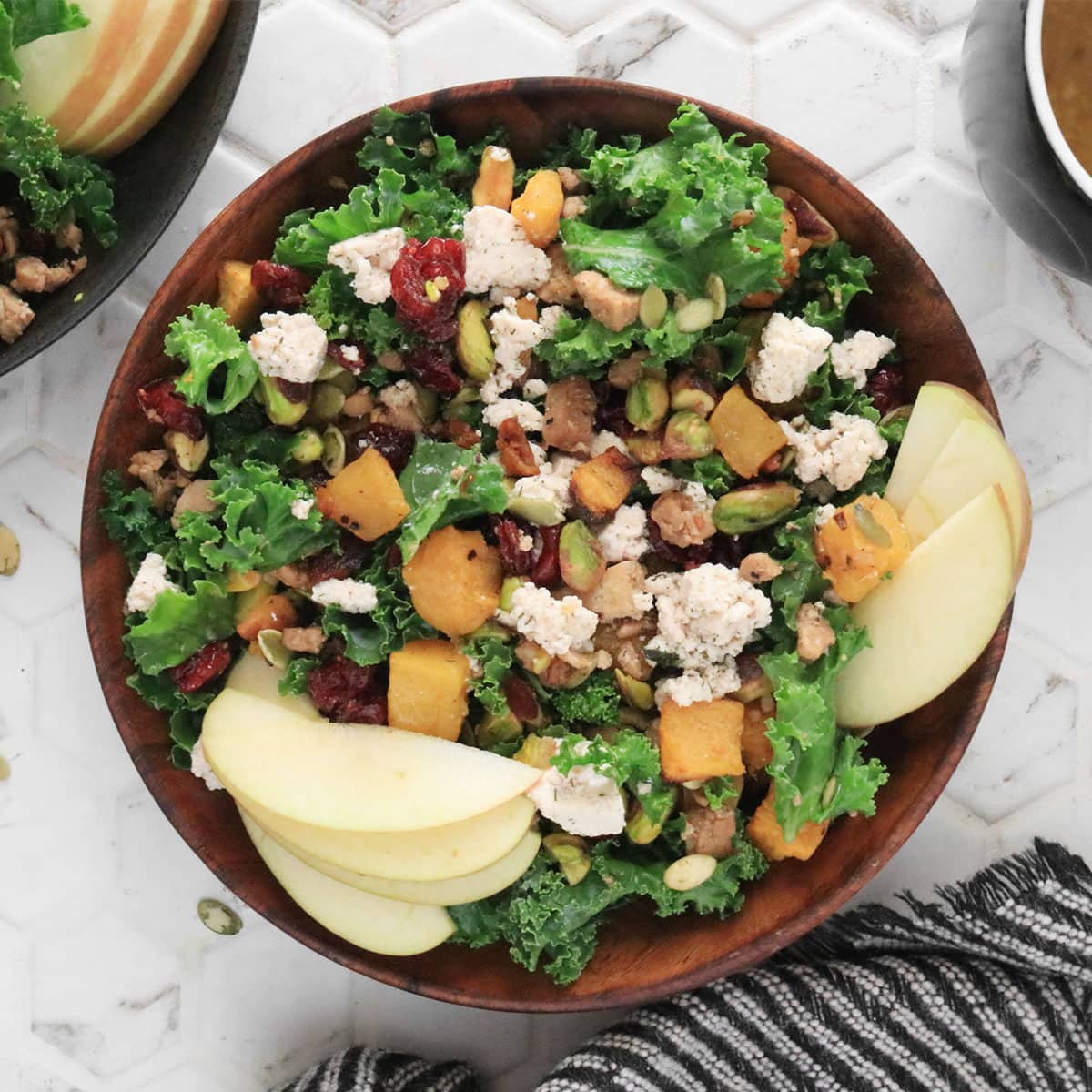 Fall Harvest Salad with Maple Vinaigrette - Clean Green Simple