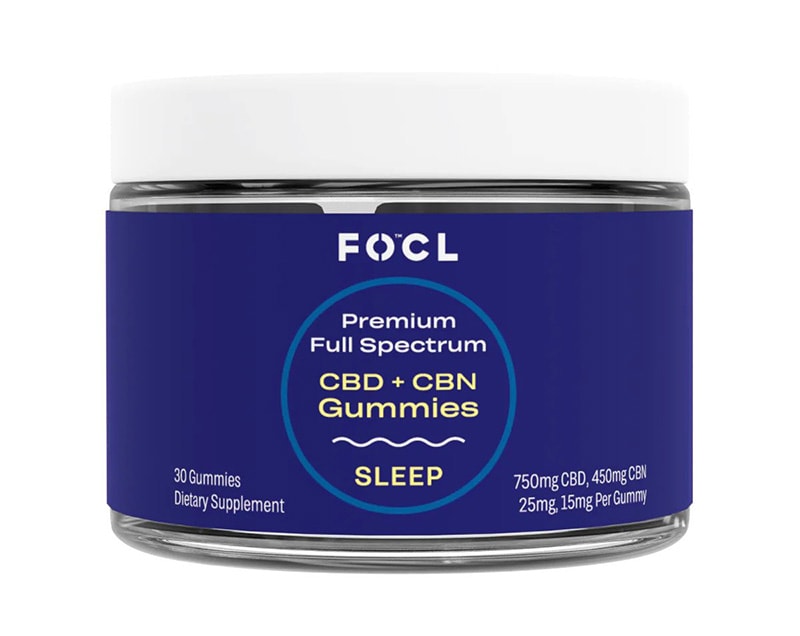 FOCL Sleep CBD gummies.