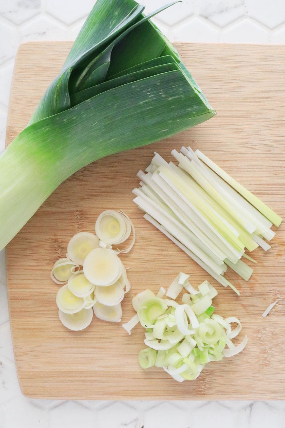 How to Cut Leeks Clean Green Simple