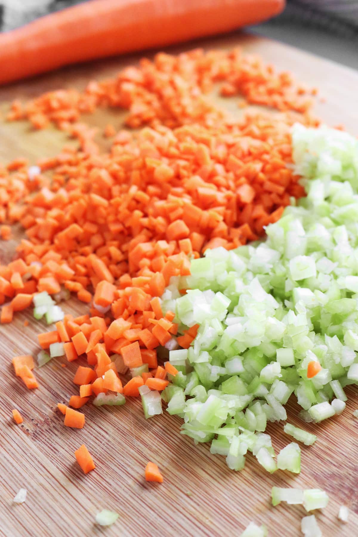 How To Mince Celery & Carrots - Clean Green Simple