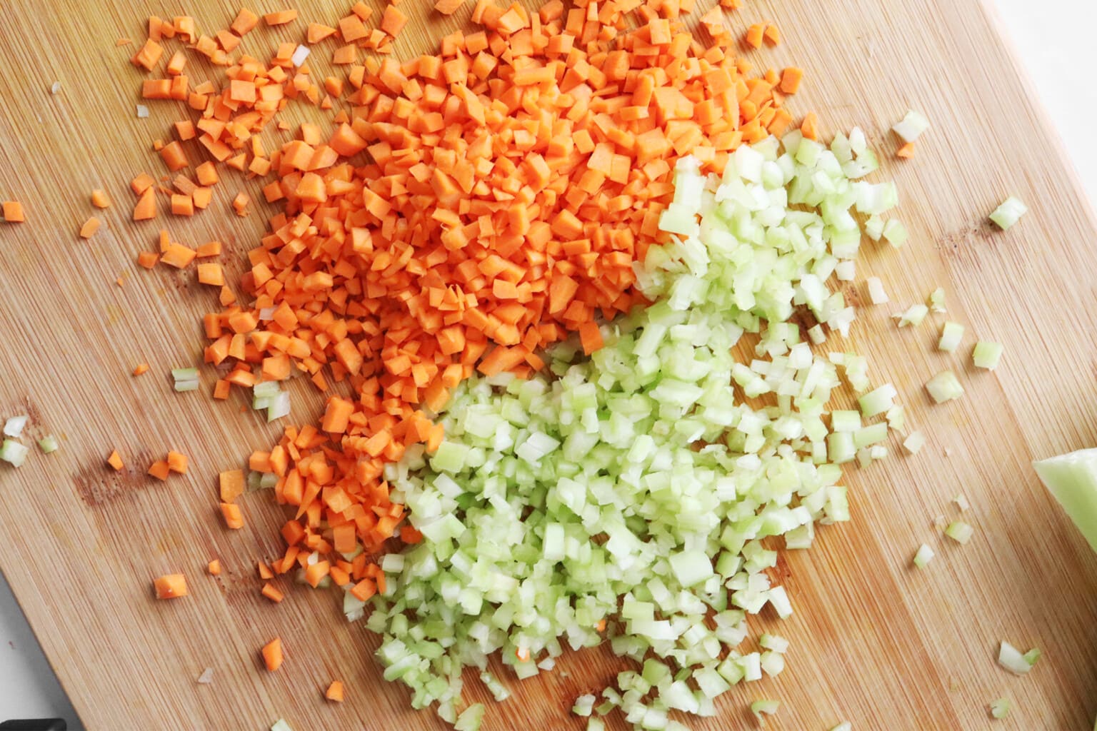 How to Mince Celery & Carrots - Clean Green Simple