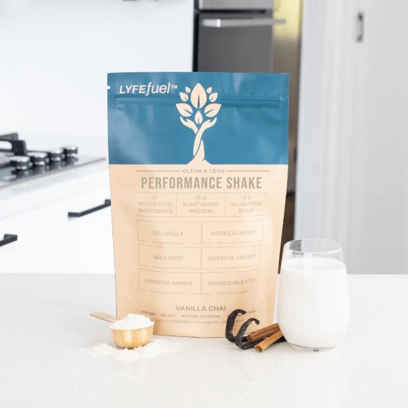 Lyfefuel Post-Workout Recovery Shake in Vanilla Chai