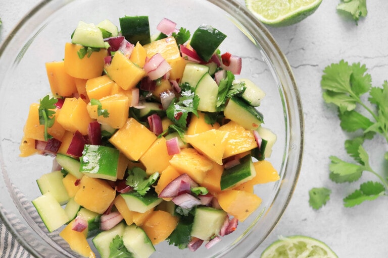 Mango Cucumber Salad Clean Green Simple