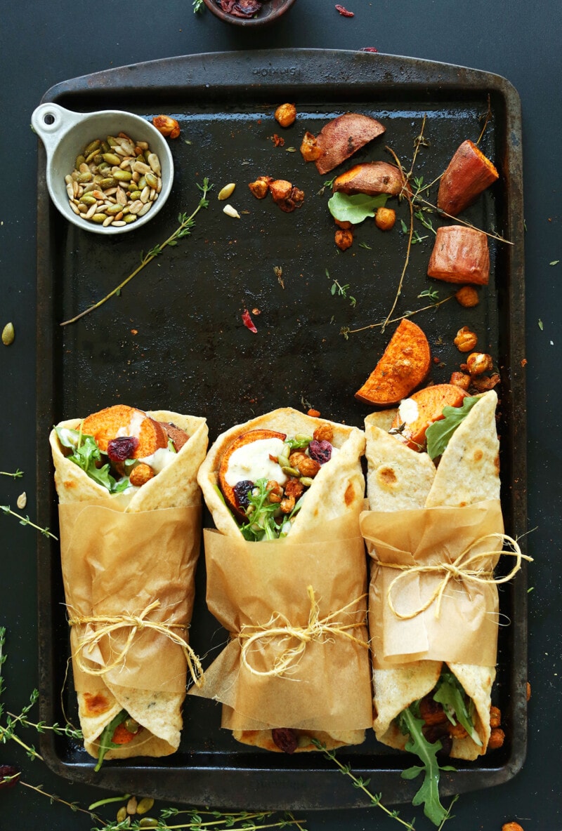 Vegan Thanksgiving Wraps