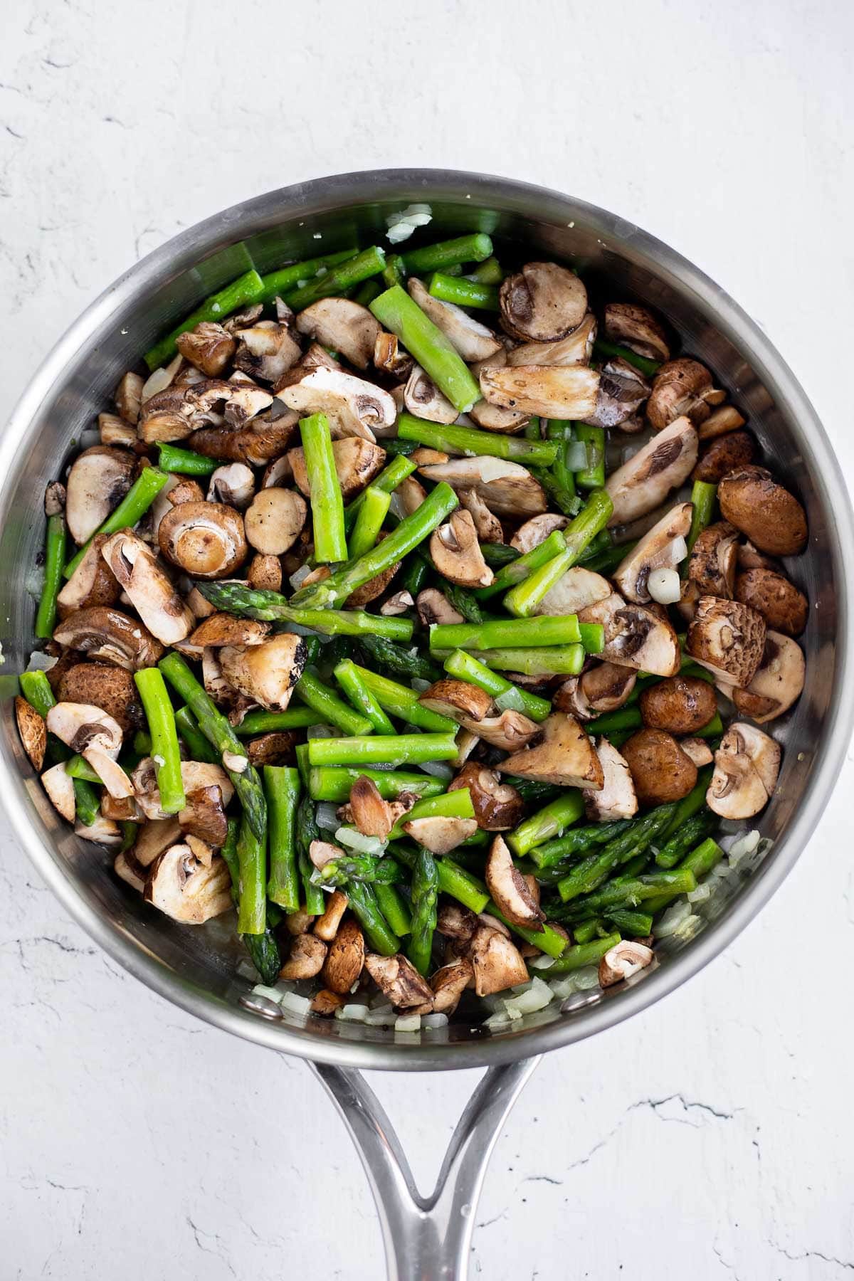 Mushroom & Asparagus Risotto - Clean Green Simple