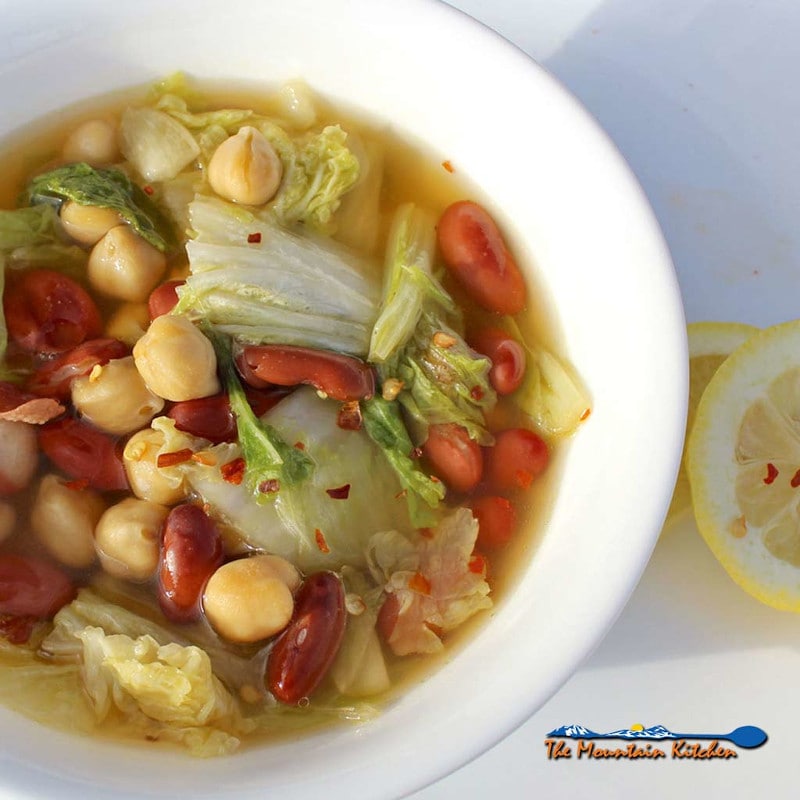 Napa Cabbage And Bean Soup