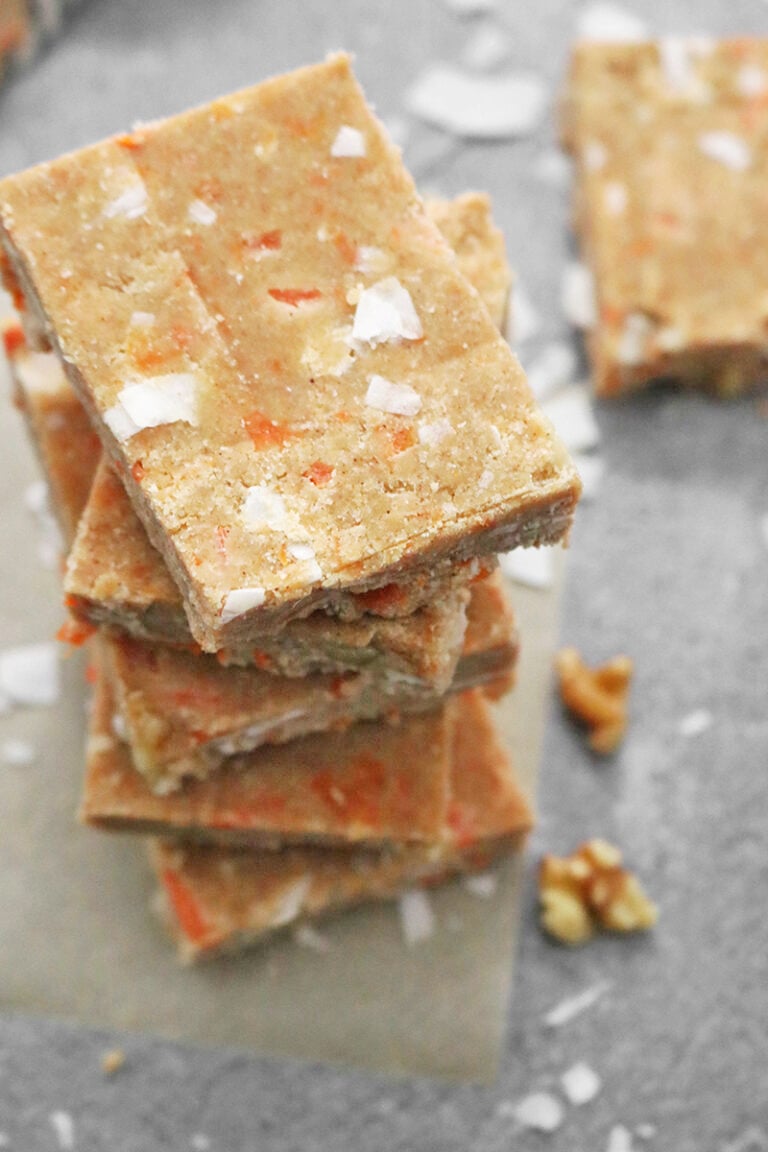 No Bake Carrot Cake Protein Bars