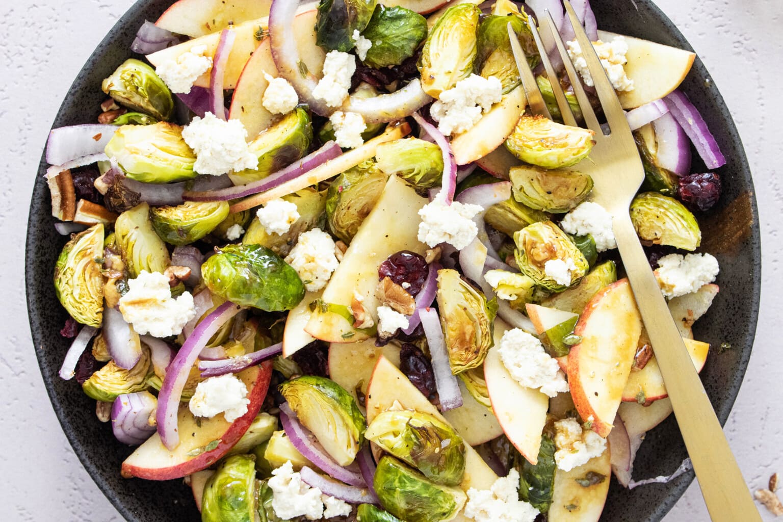 Roasted Brussels Sprouts Salad Clean Green Simple
