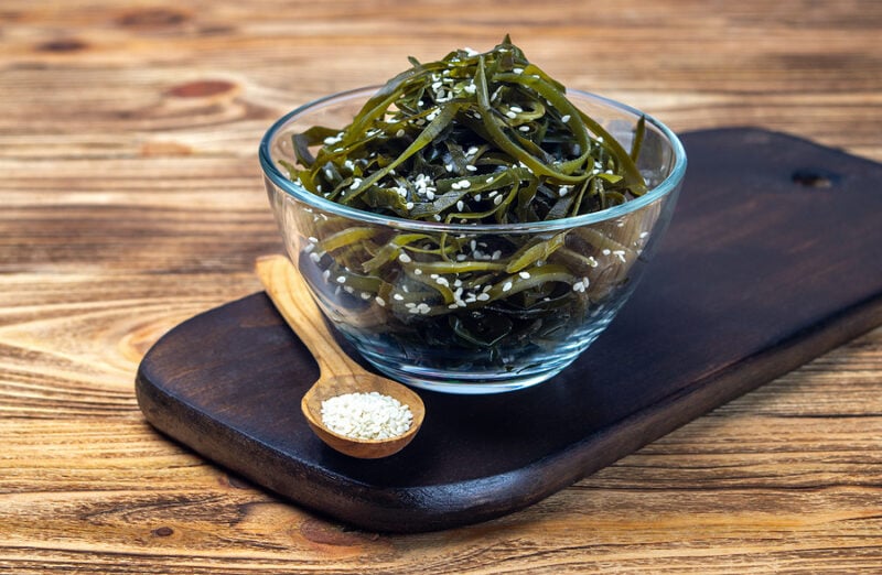 Asian Seaweed Salad with Sesame Seeds