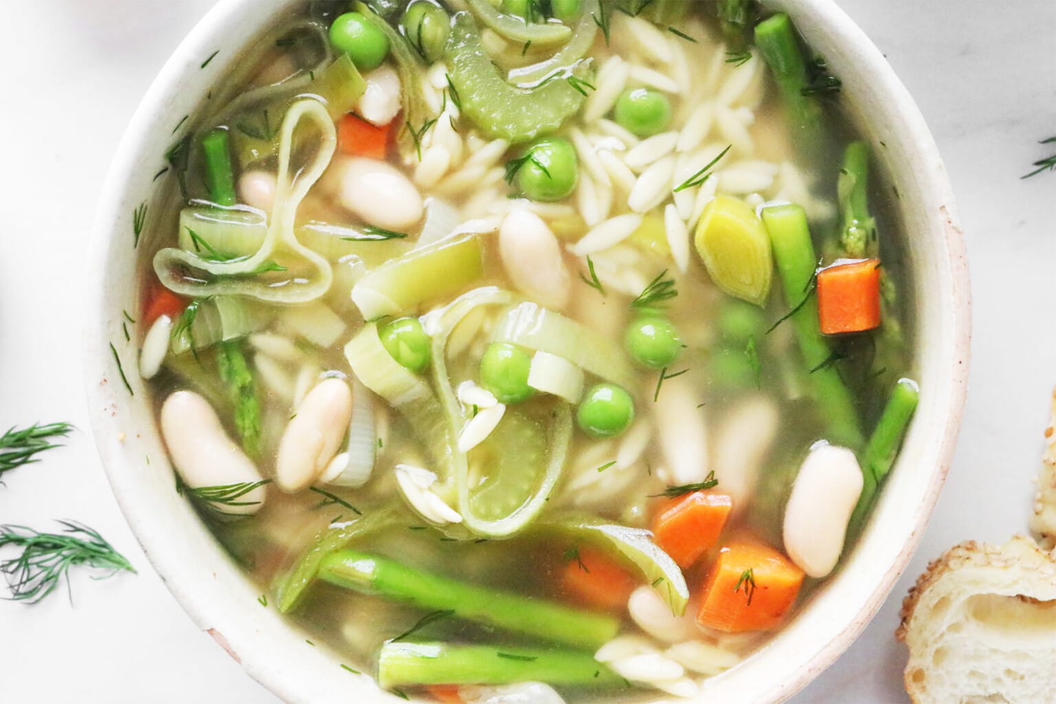 Spring Minestrone Soup - Clean Green Simple