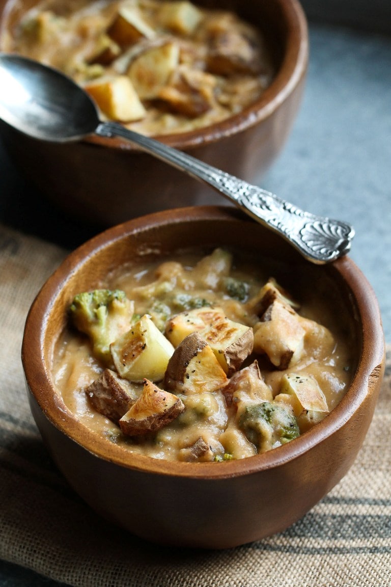 Vegan Smokey Broccoli Potato Soup