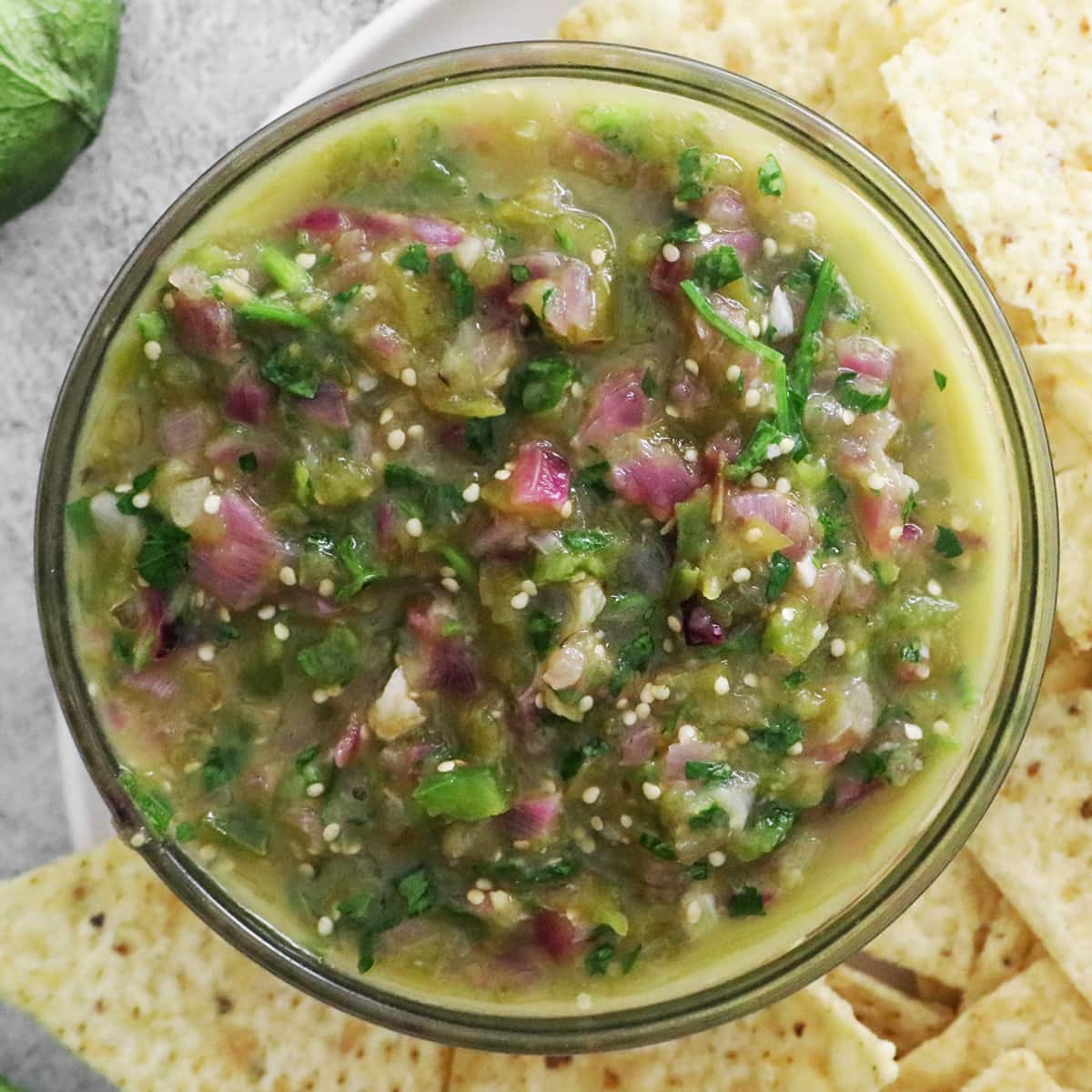Tomatillo Green Chili Salsa Clean Green Simple