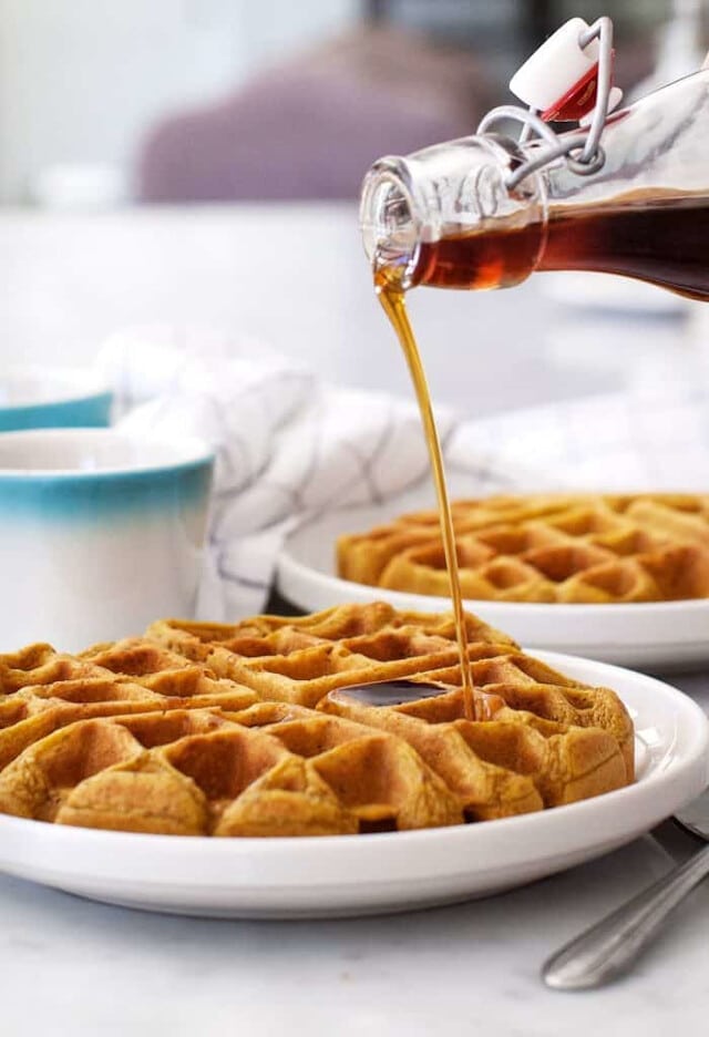 Vegan Pumpkin Waffles