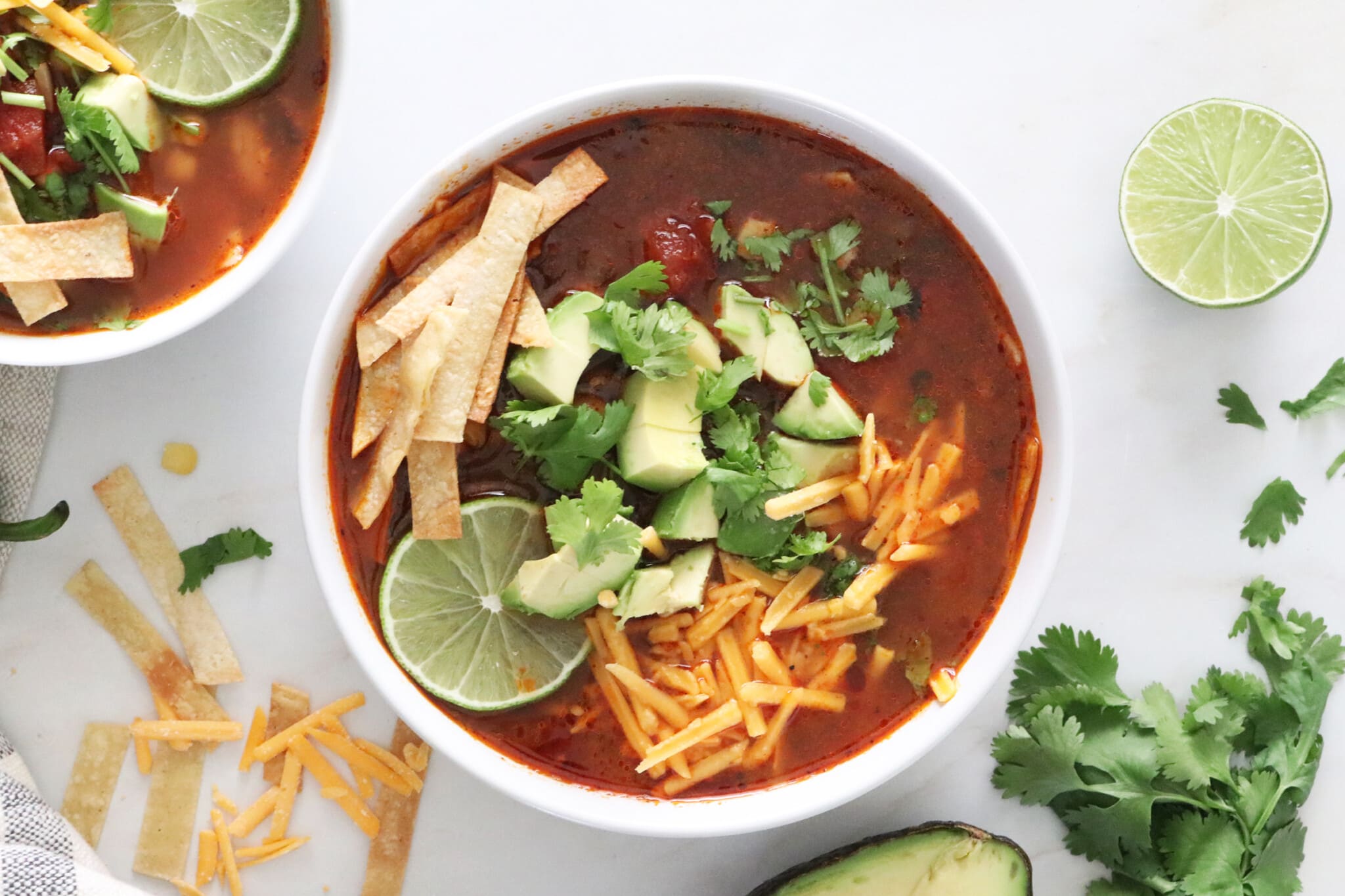 Best Vegan Tortilla Soup - Clean Green Simple